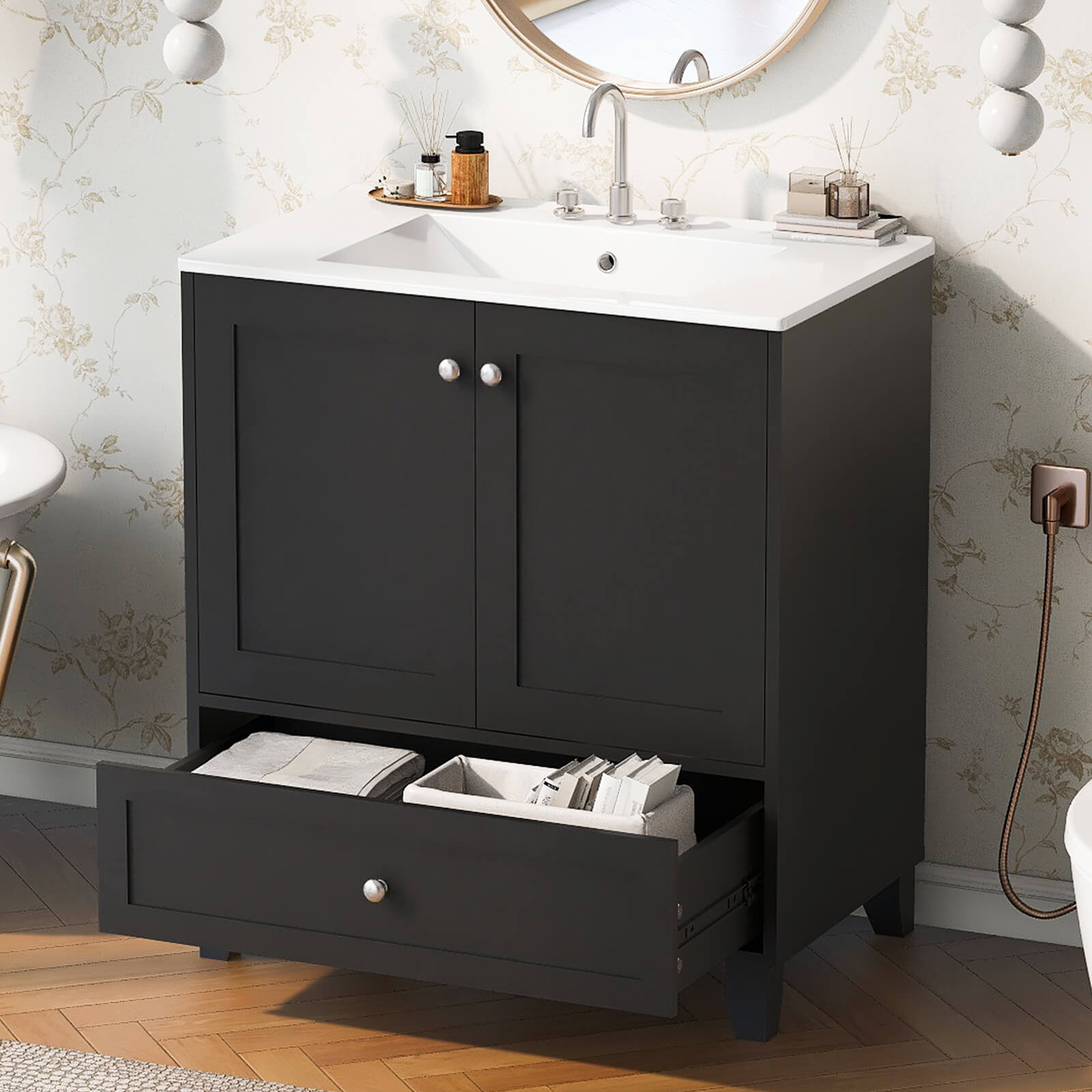 Compact-black-bathroom-vanity-with-a-modern-design