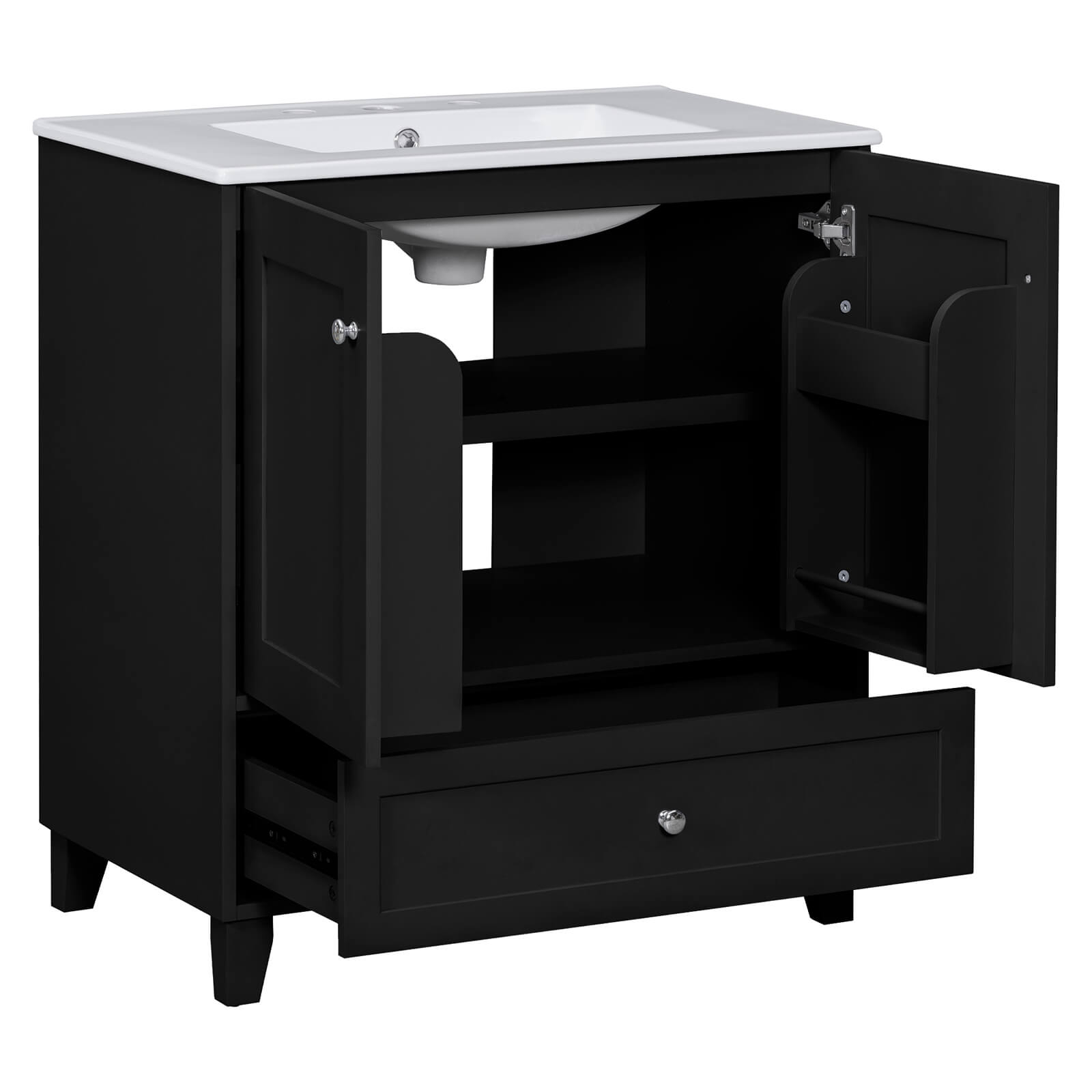 Contemporary-black-vanity-with-bold-aesthetics-and-practicality