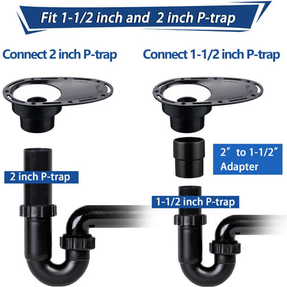 Freestanding Bathtub Drain Rough-in Kit for Freestanding Tub, with Brass Pipe and ABS Pipe