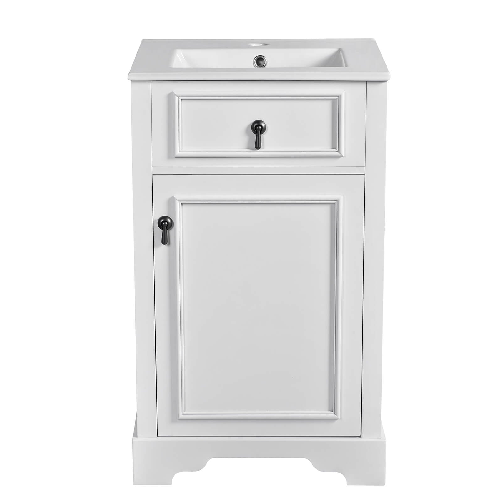 Elegant White Mid Century Modern Vanity for Stylish Bathrooms