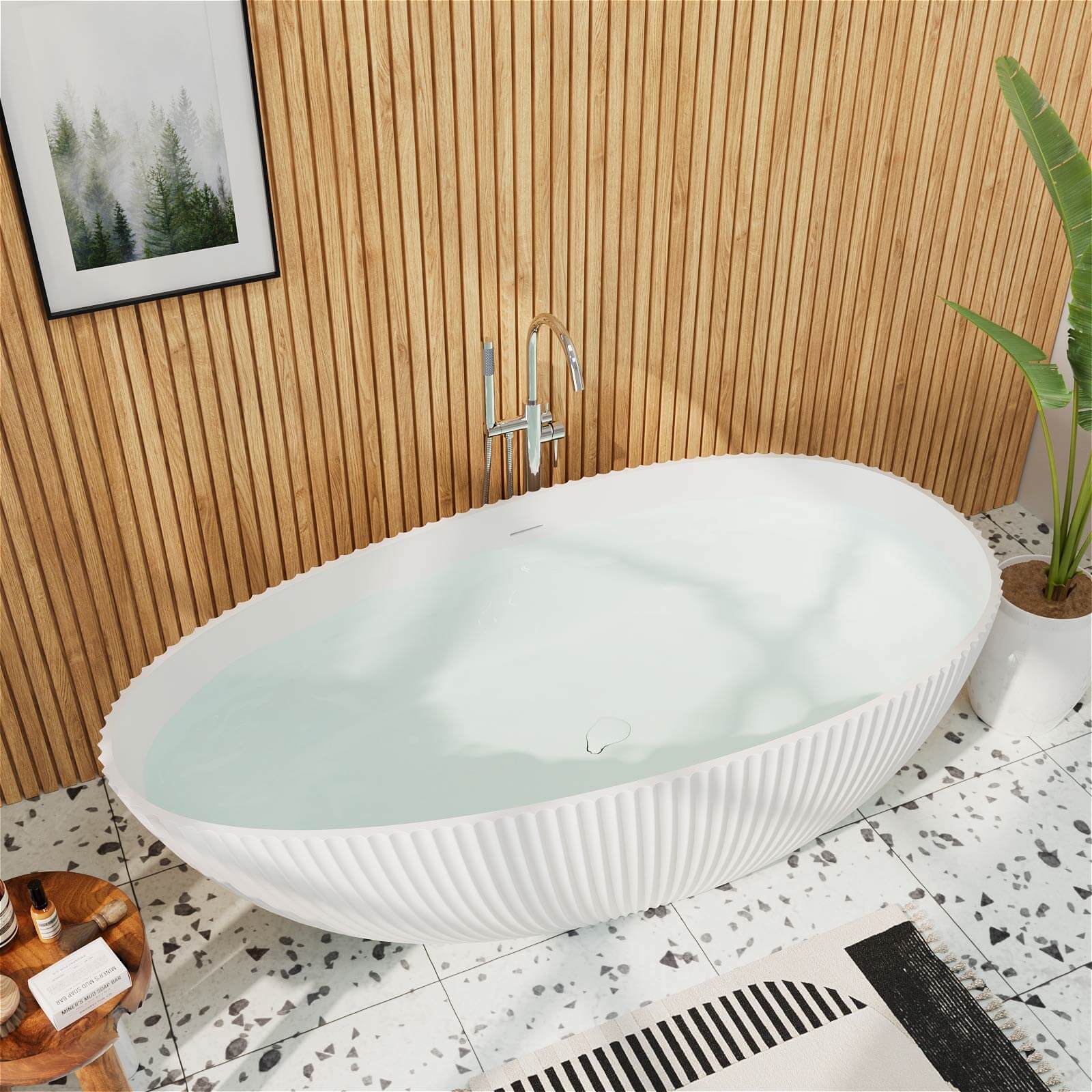 Elegant freestanding bathtub for contemporary bathrooms