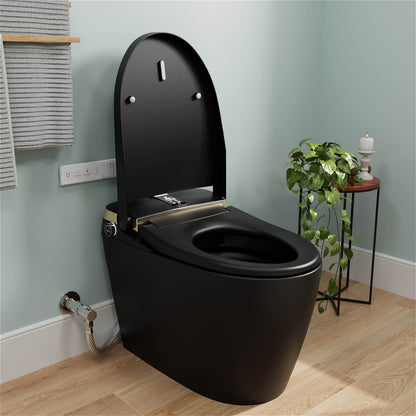 Tankless Elongated Smart Bidet Toilet with Heated Seat, Drying, Night Light