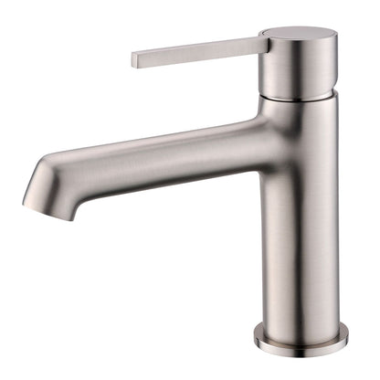 Extended Spout Sink Faucet with Geometric Design