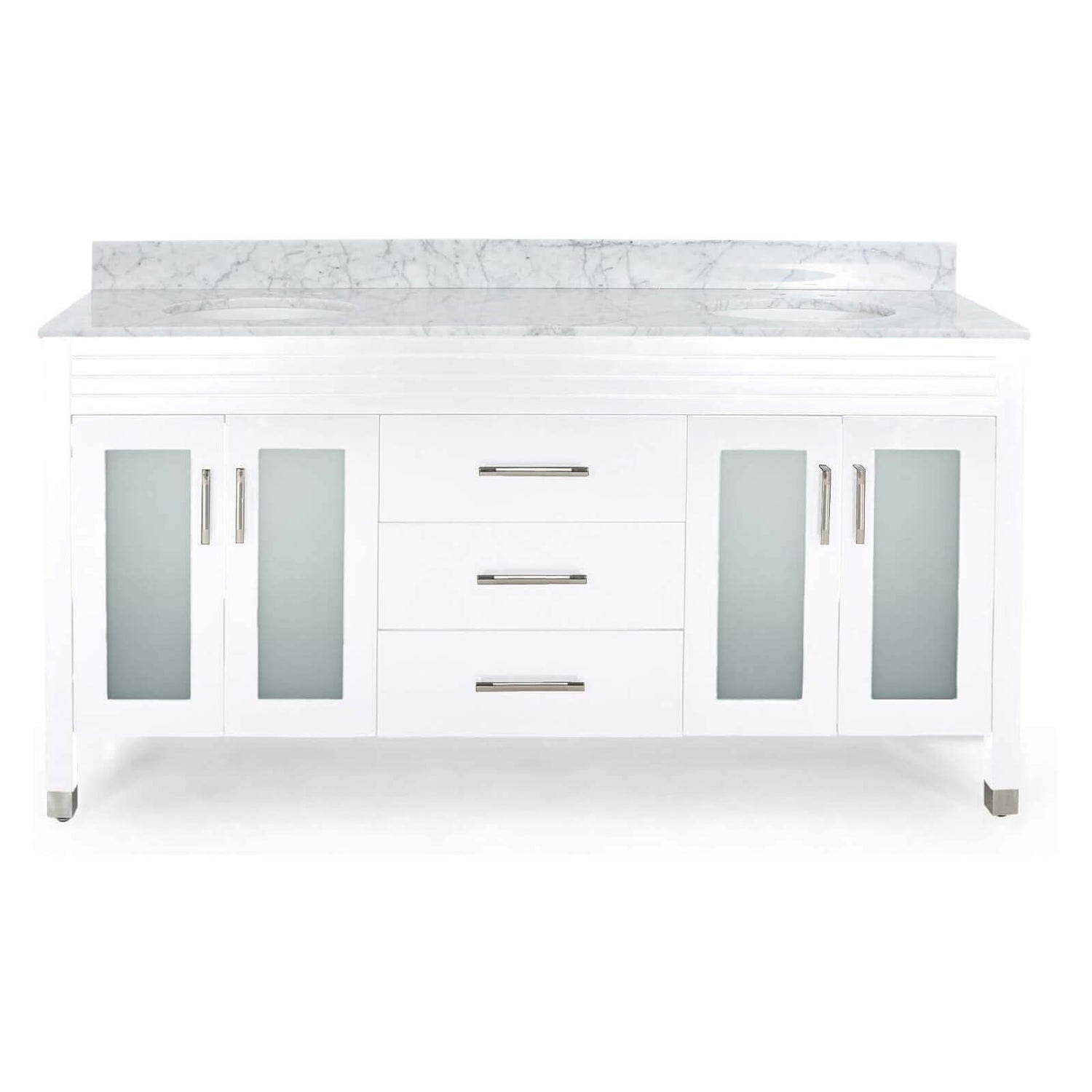 Extra-large double-sink vanity for spacious bathrooms