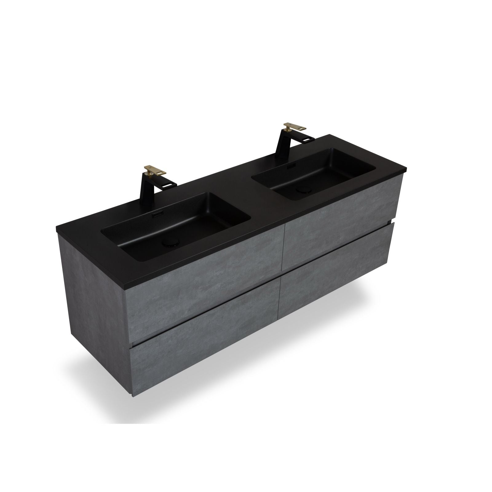 Floating Ash Gray Vanity