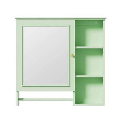 Functional Green Medicine Cabinet for Compact Bathroom Spaces