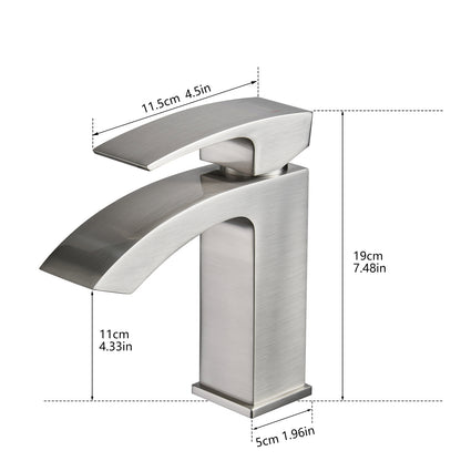 Giving Tree Bathroom Faucet Brushed Nickel Finish