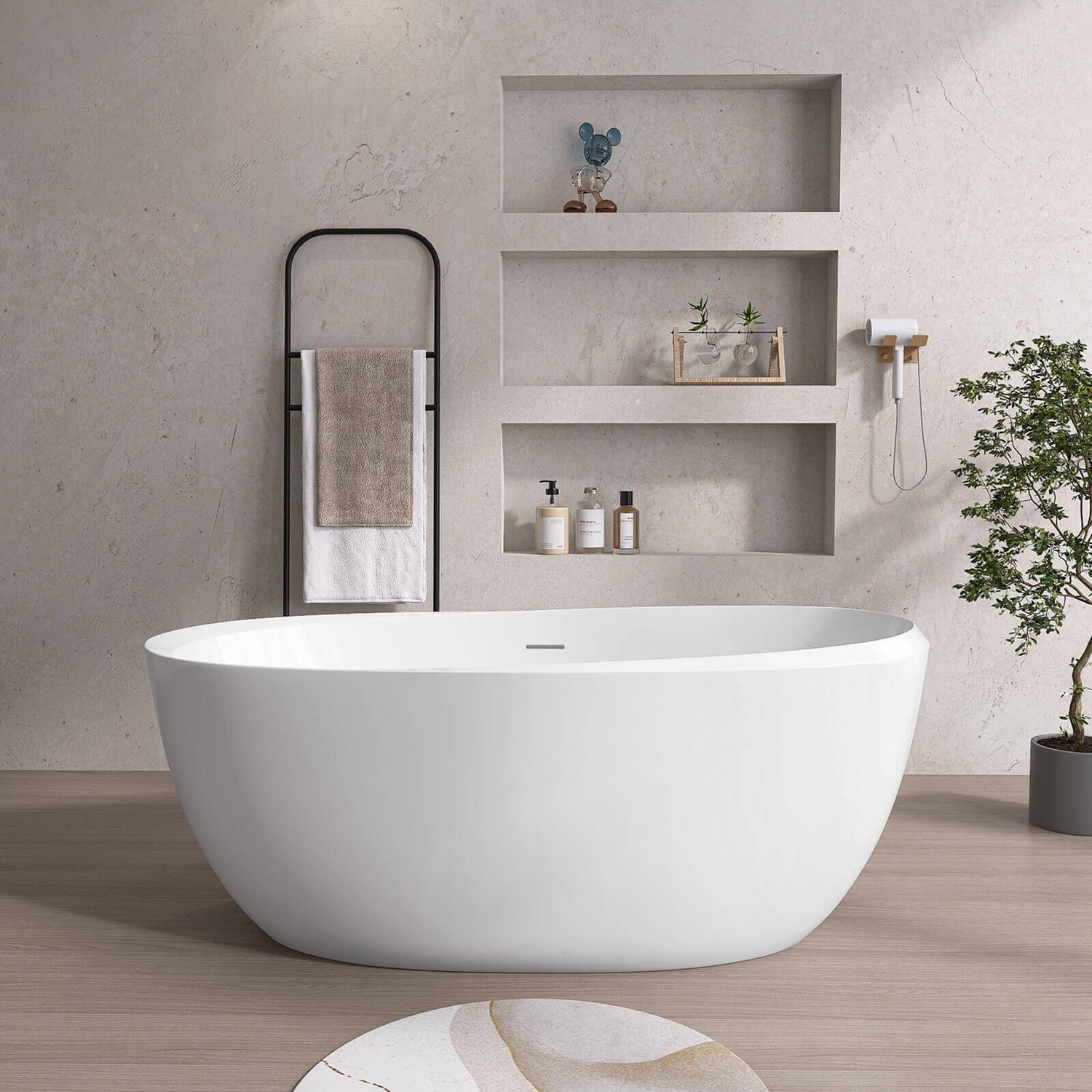 Giving Tree Acrylic Freestanding Bathtub