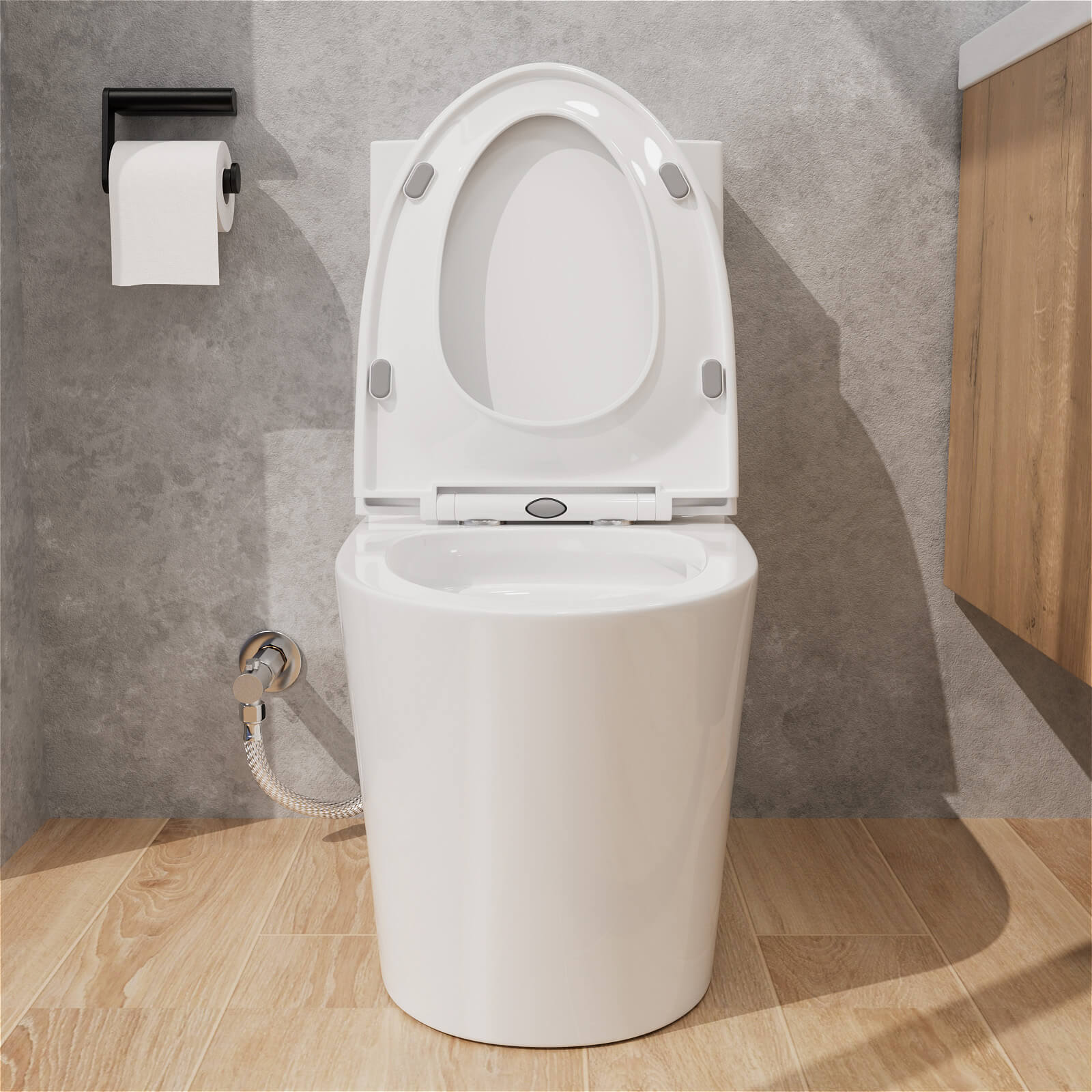 Giving Tree One Piece 1.1GPF/1.6 GPF Dual Flush Elongated Toilet