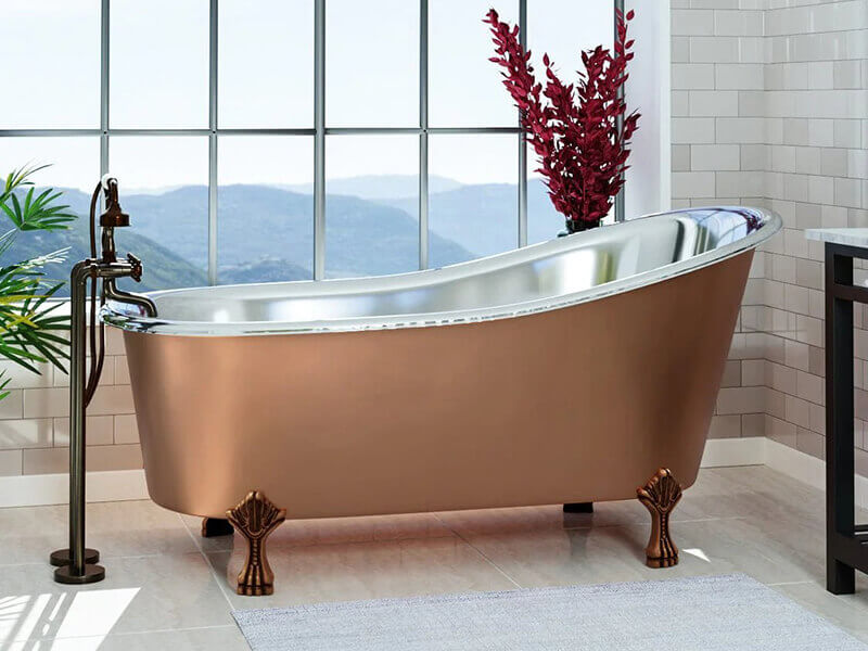 High Quality Copper Claw Foot Bathtub