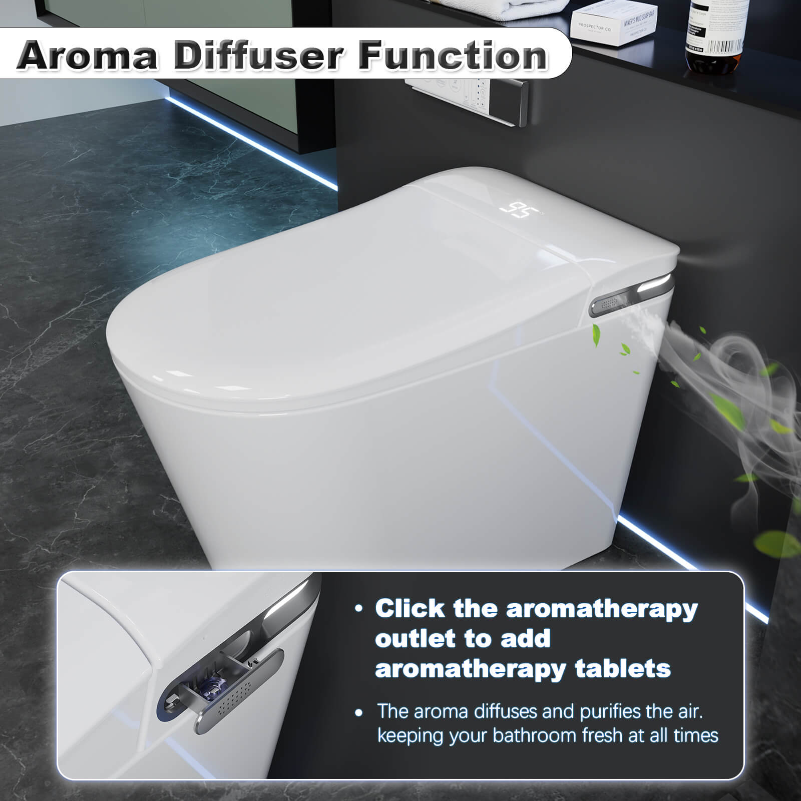 Intelligent Bidet Toilet with Aroma Diffusion Function