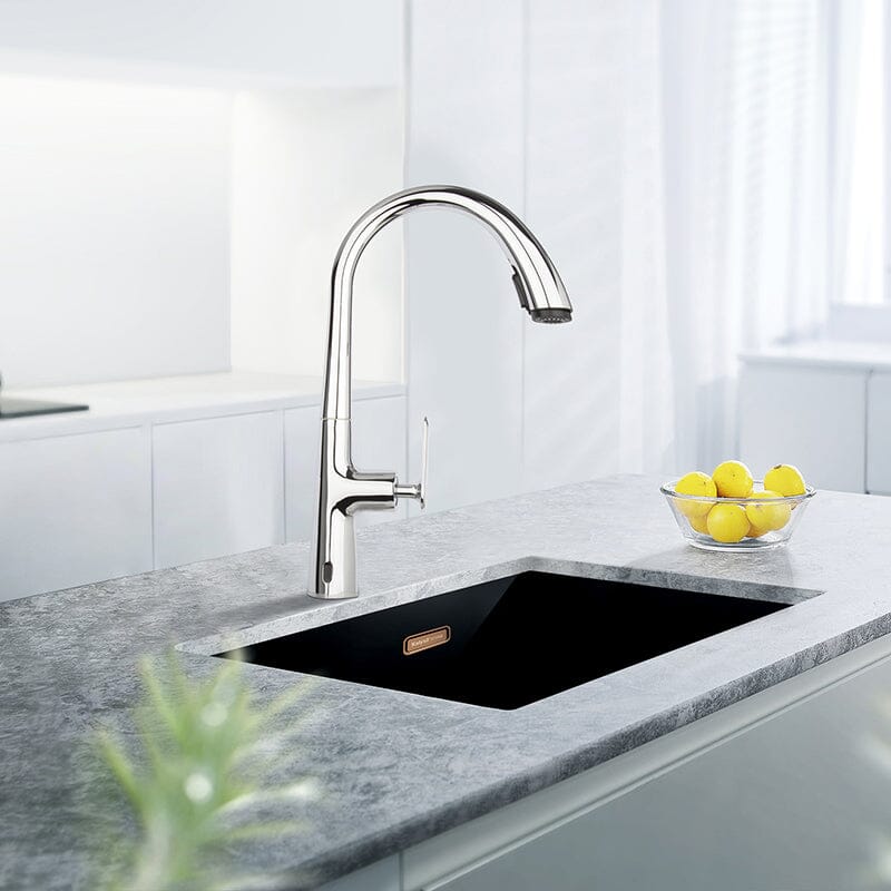 Giving Tree Kitchen Sensor High Arc Faucets Single Handle Pull Down