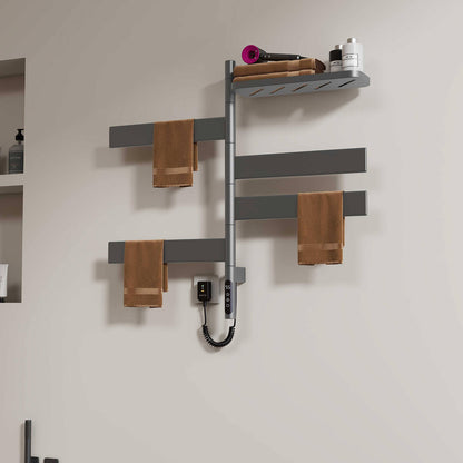 Luxurious warmth with gray towel warmer