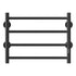 Matte Black Stainless Steel Wall Mounted Electric Heated Towel Warmer with 4 Bars for Bathroom