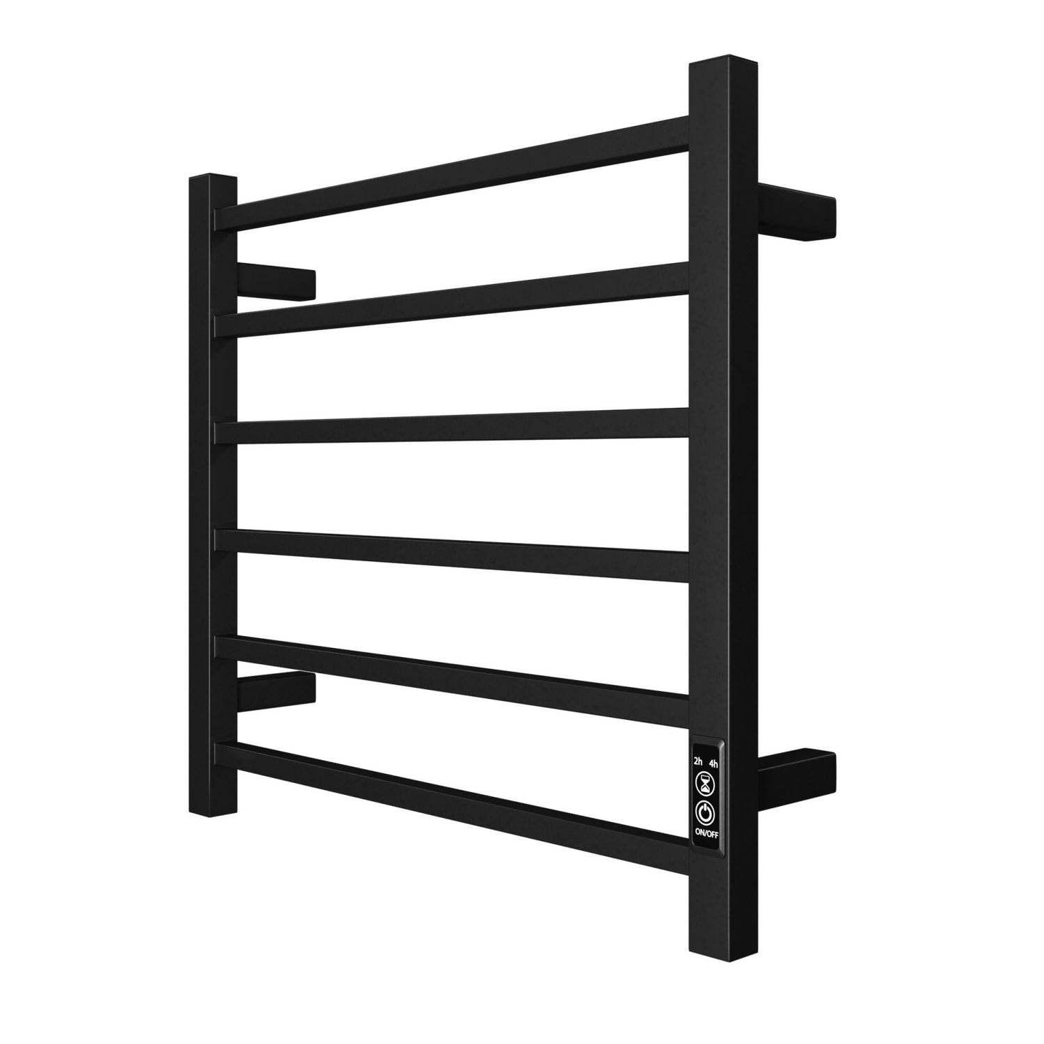 Matte Black Electric Towel Warmer with Timer