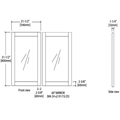 Mirror Size Gray