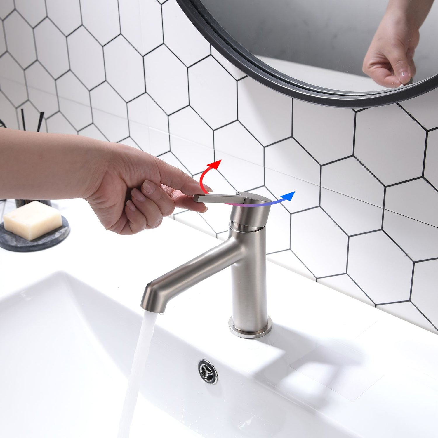 Modern Slim Handle Faucet for Sinks