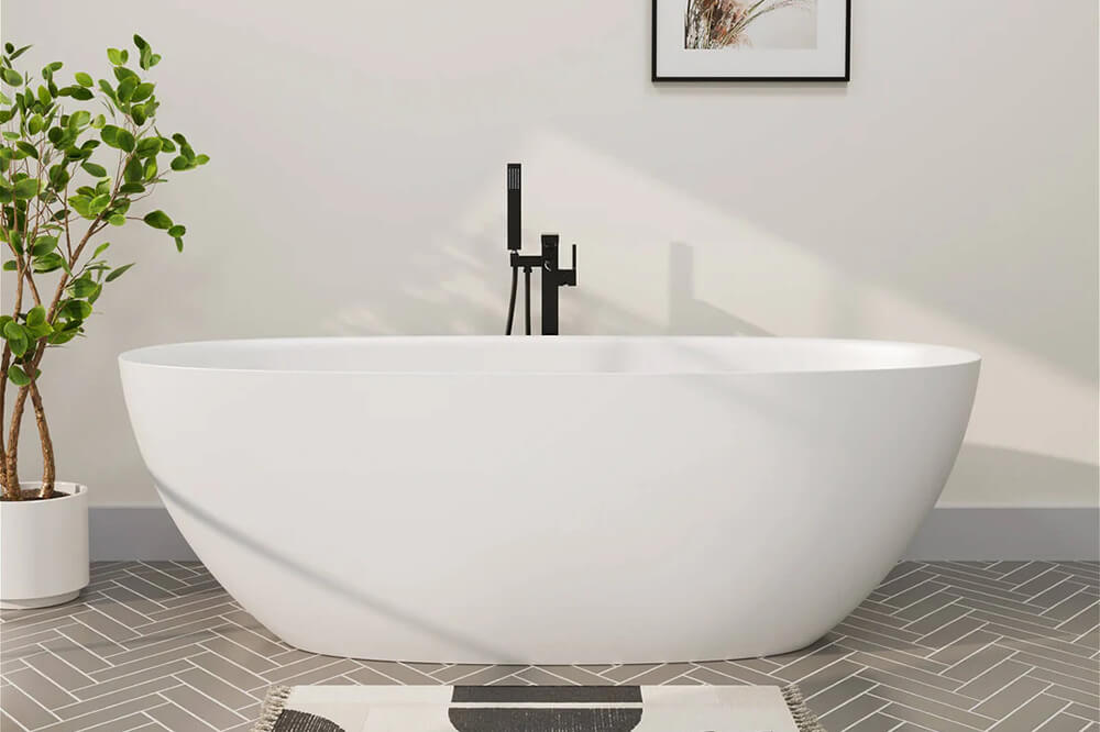 Modern_white_oval_stone_resin_bathtub