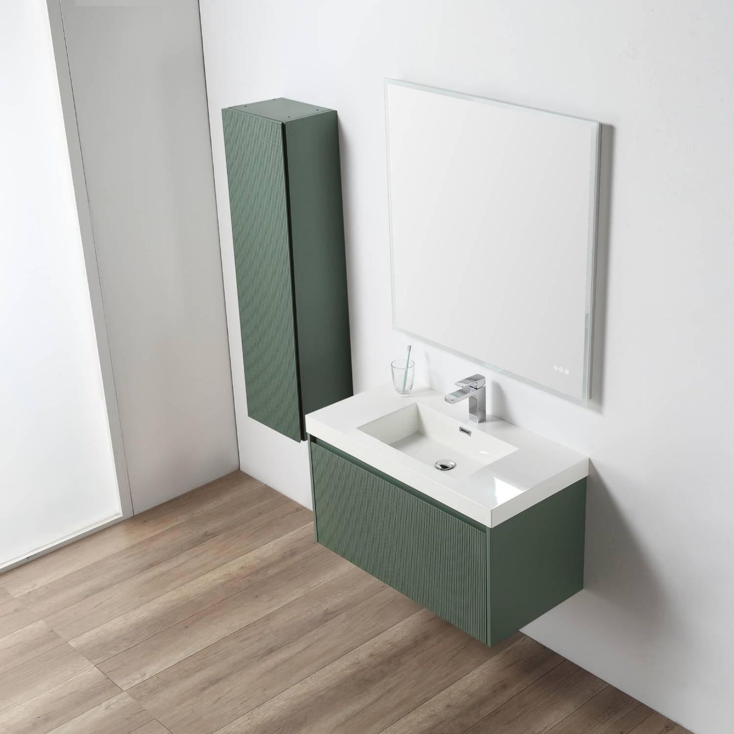 Positano 36&quot; Wall-Mounted Vanity Green