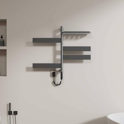 Quick-heating gray towel warmer modern style