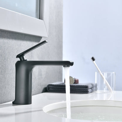 Single Handle black Bathroom Sink Faucet