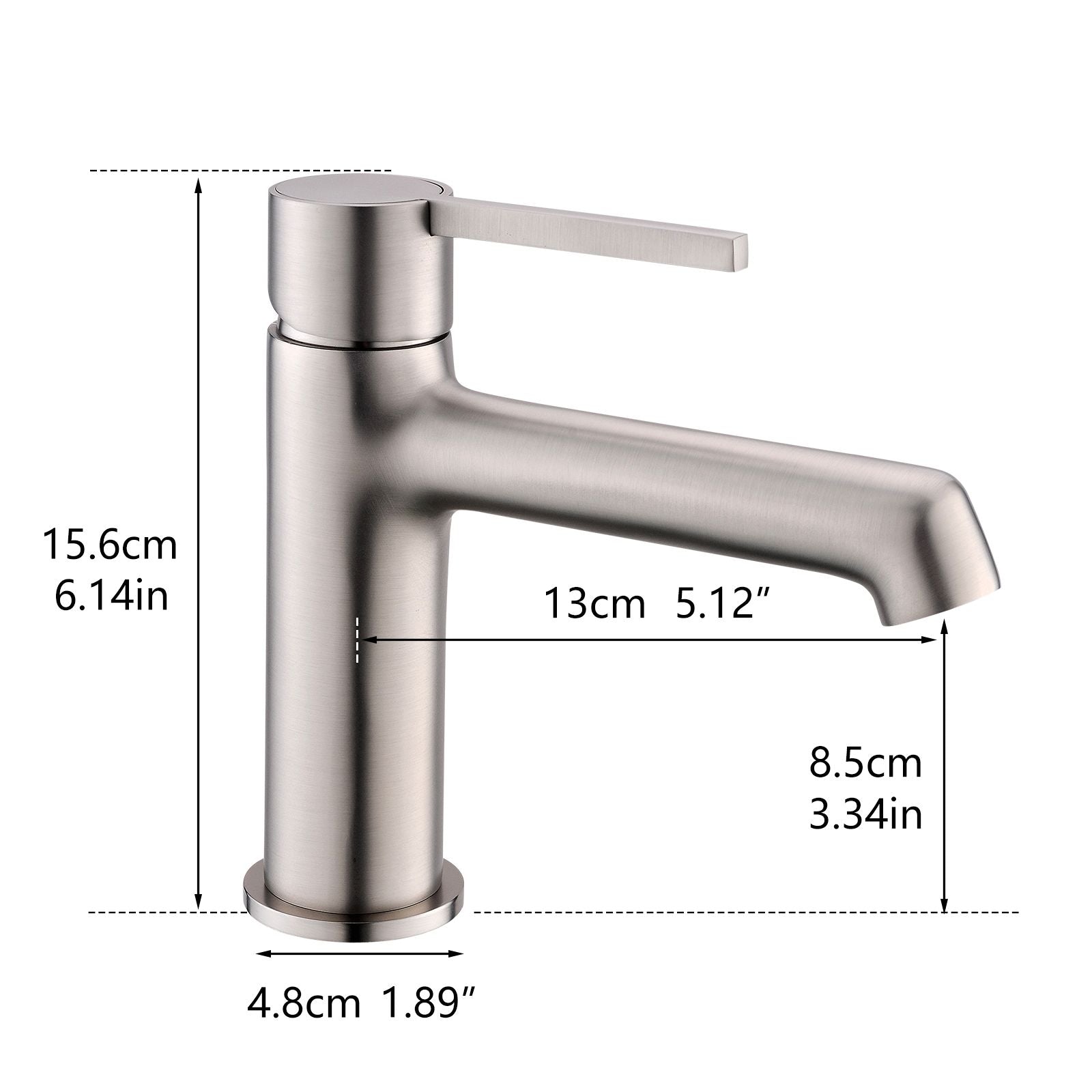 Sleek Geometric Faucet with Slim Handle