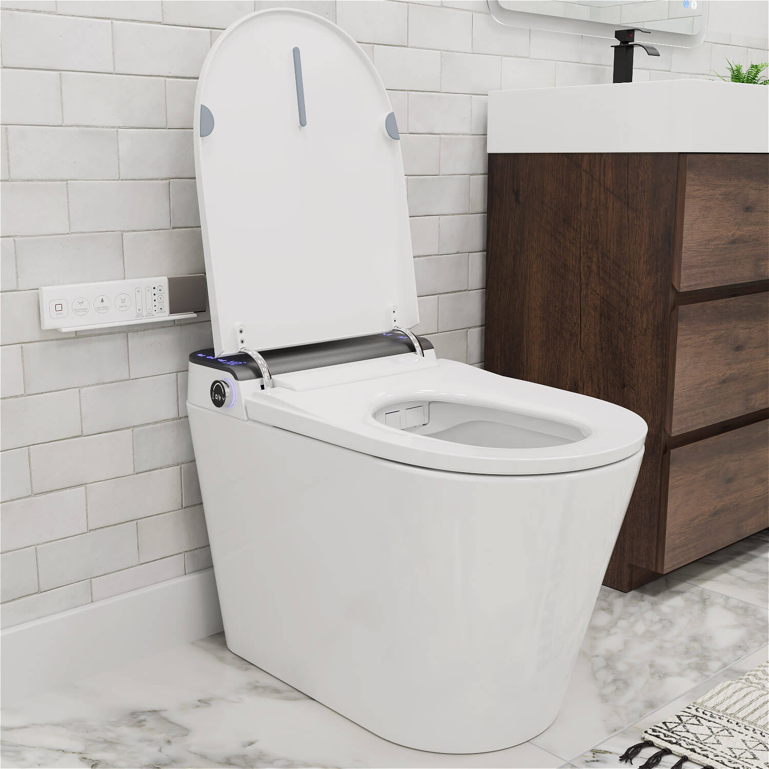 GIVINGTREE Smart Toilet with Bidet Built in, Heated Seat, Automatic Flush, Night Light