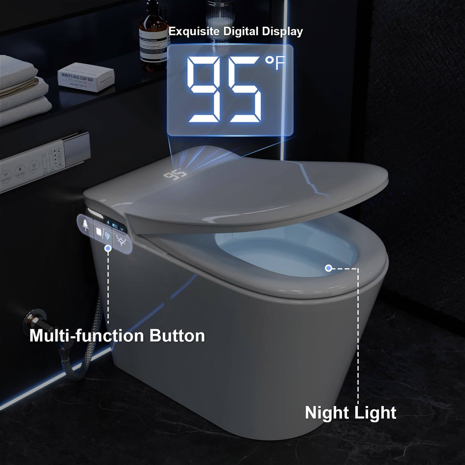 Intelligent Bidet Toilet with Aroma Diffusion Function