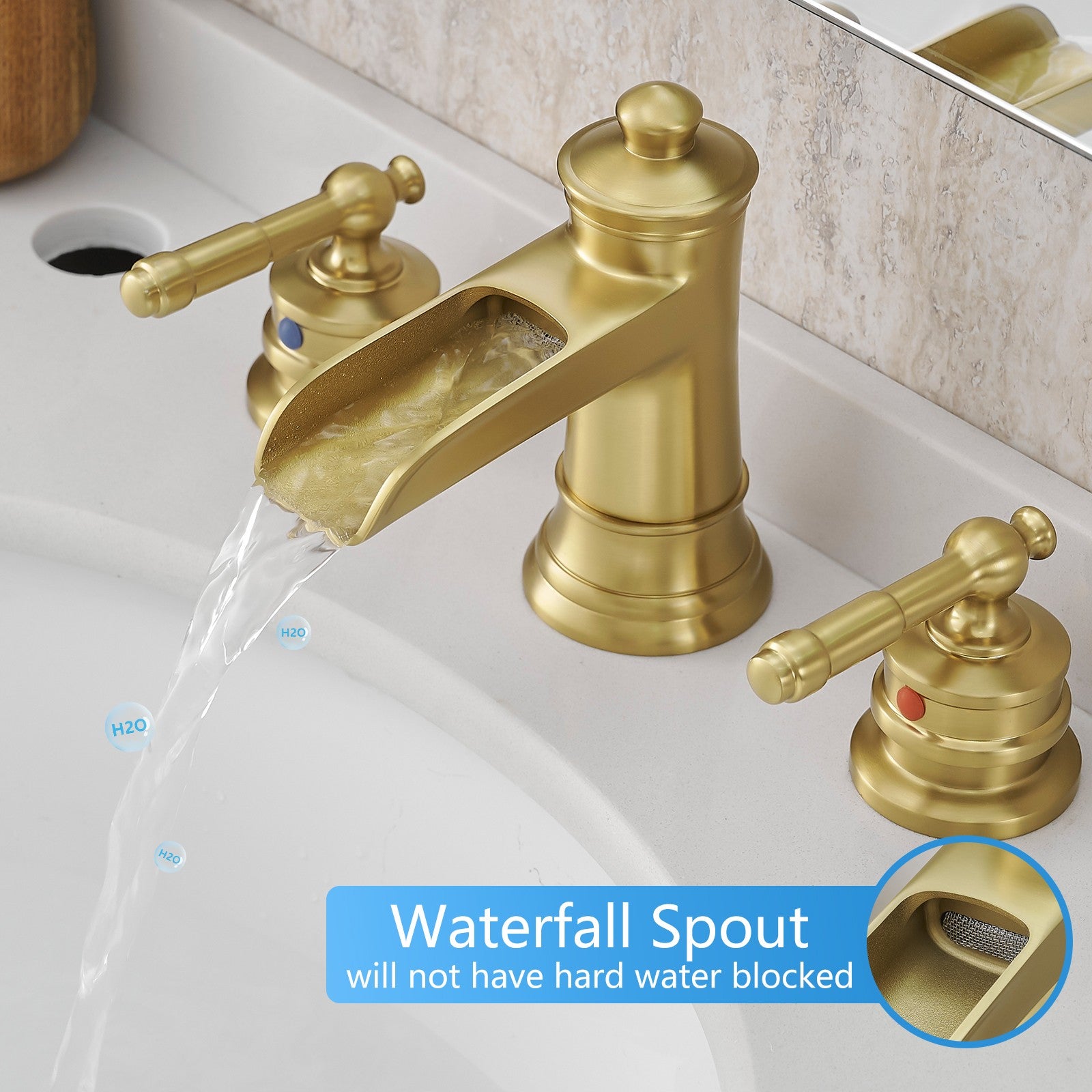 Waterfall Spout Gold