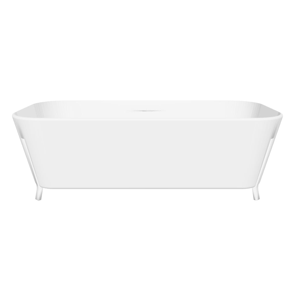 67&quot; Clawfoot Tub Solid Surface Stone Resin Freestanding Soaking Bathtub