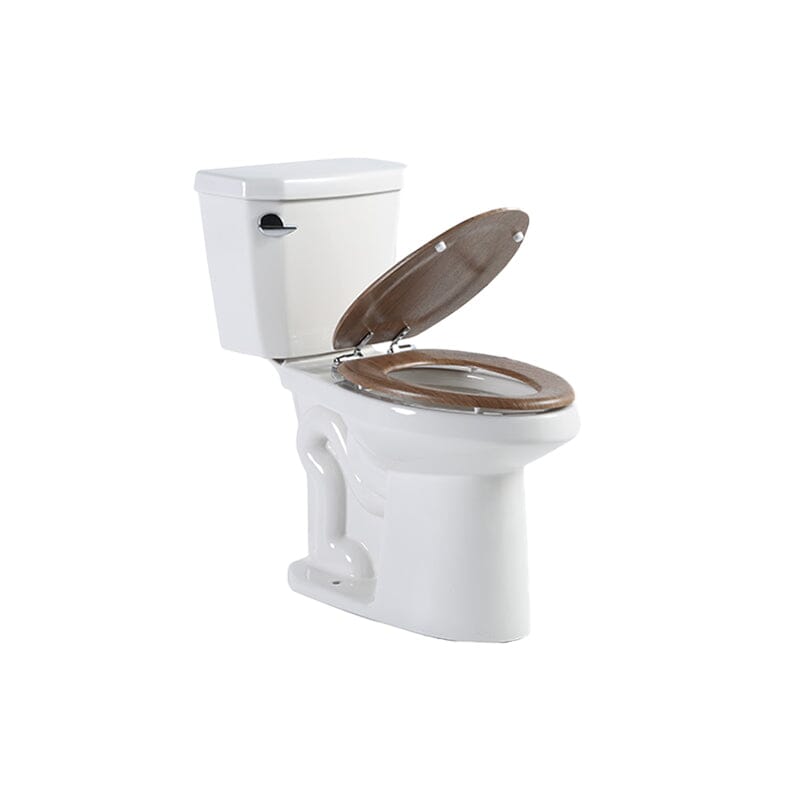 Oval Toilet Seat, Premium Molded Wood Seat with Quiet-Close Hinges