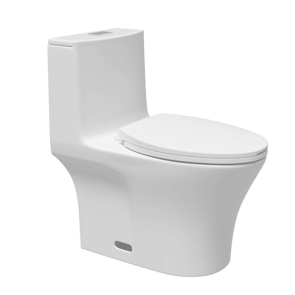 Giving Tree One-Piece Toilet 1.1GPF/1.6 GPF Siphon Jet Dual Flushing with Toilet Seat