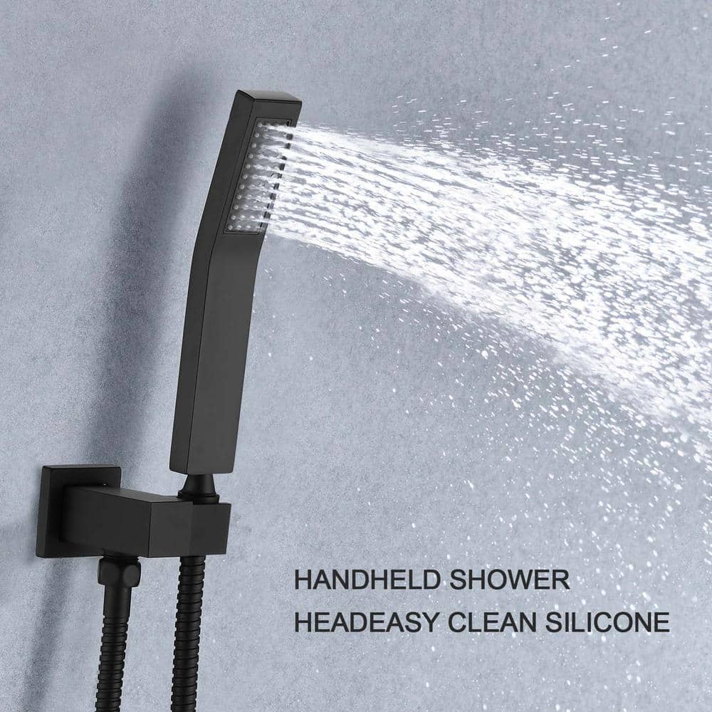 Giving Tree Shower System 2-Spray Patterns Dual Shower Heads with 10 in. Rain Ceiling Mount