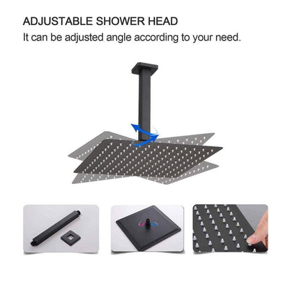 Giving Tree Shower System 2-Spray Patterns Dual Shower Heads with 10 in. Rain Ceiling Mount