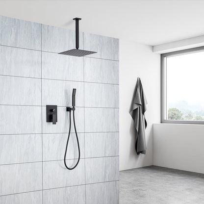 Ceiling Mount Shower 2 Spray Patterns with 2.5 GPM 12 in. Rain Shower Head Systems