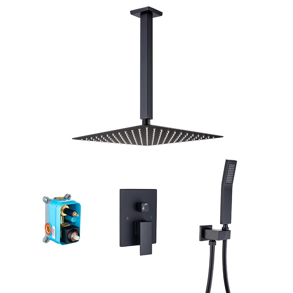 Ceiling Mount Shower 2 Spray Patterns with 2.5 GPM 12 in. Rain Shower Head Systems