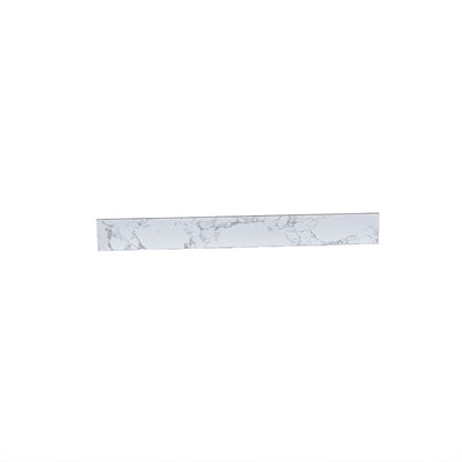 Giving Tree 61&quot; carrara white engineered stone vanity top backsplash