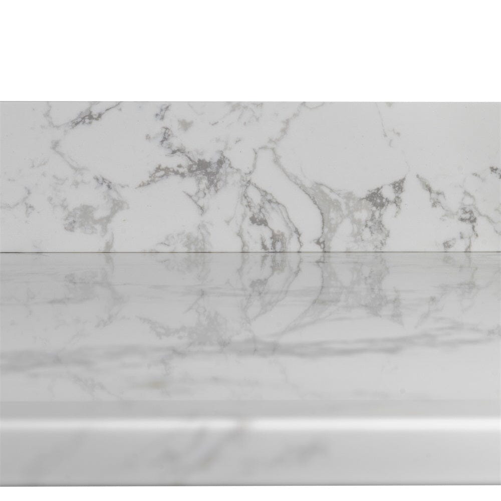 43&quot; x22&quot; bathroom stone vanity top with rectangular undermount ceramic sink and back splash