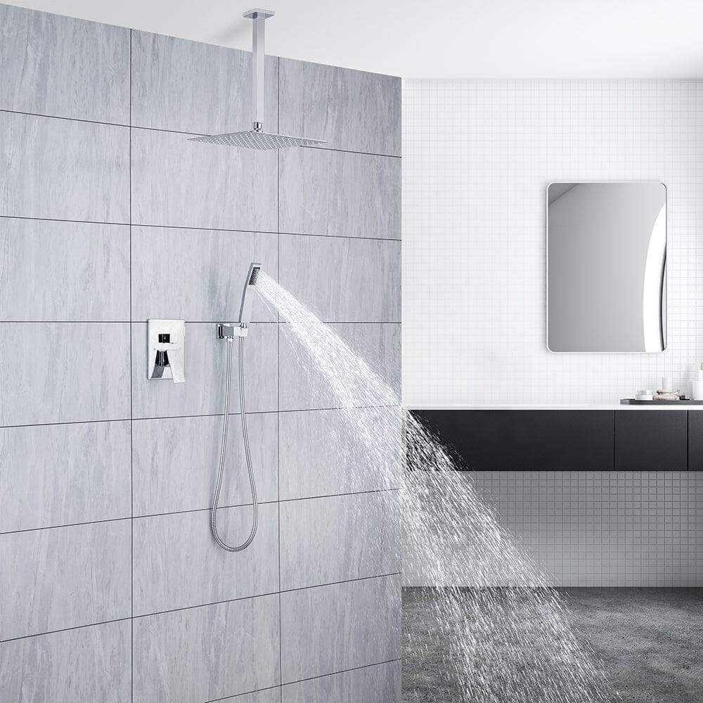 Ceiling Mount Shower 2 Spray Patterns with 2.5 GPM 12 in. Rain Shower Head Systems