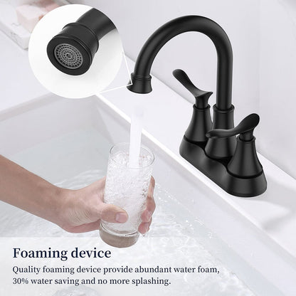 Giving Tree 2-Handle 4-Inch Bathroom Vanity Sink Faucet with Pop-up Drain