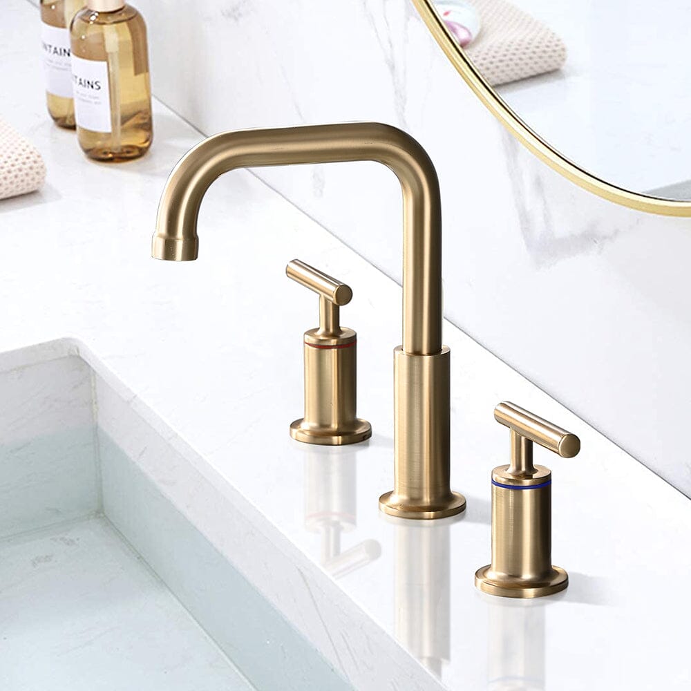 8 in. Widespread Double Handle Bathroom Faucet with Pop Up Drain