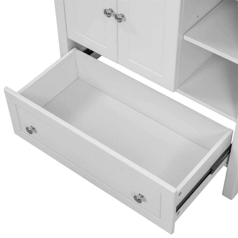 30&quot; Freestanding Bathroom Vanity Storage Cabinet with Ceramic Sink