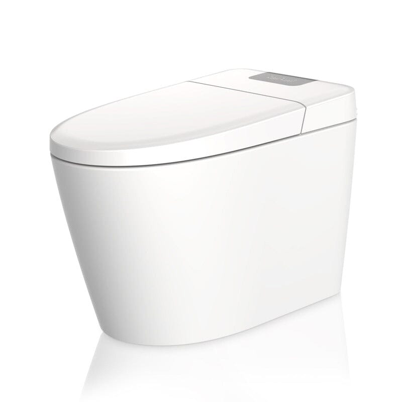 Giving Tree Multifunction U-Shaped Smart Toilet Automatic Flush with Remote Control/Foot Sensor/Night Light