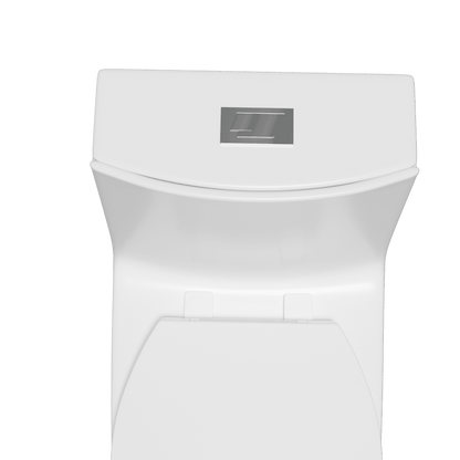 Giving Tree One-Piece Toilet 1.1GPF/1.6 GPF Siphon Jet Dual Flushing with Toilet Seat