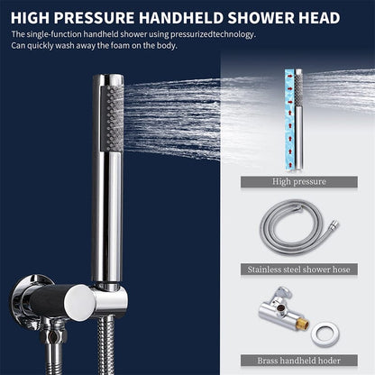 Giving Tree Wall Mounted Shower Set with 10&quot; Round Rainfall Shower Head