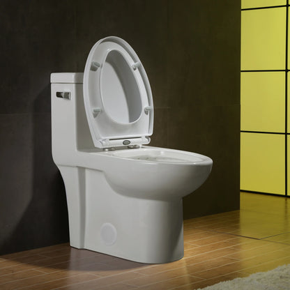 1.28 GPM (Water Efficient) One-Piece ADA Elongated  Toilet, Soft Close Seat Included (cUPC Approved) - 28&quot;x 14.5&quot;x 29&quot;