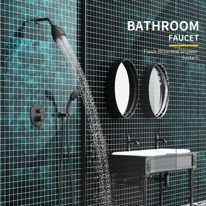 8 Spray Filtered Shower Head and Hand Shower for Small Bathroom