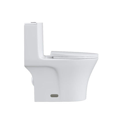 Giving Tree One-Piece Toilet 1.1GPF/1.6 GPF Siphon Jet Dual Flushing with Toilet Seat