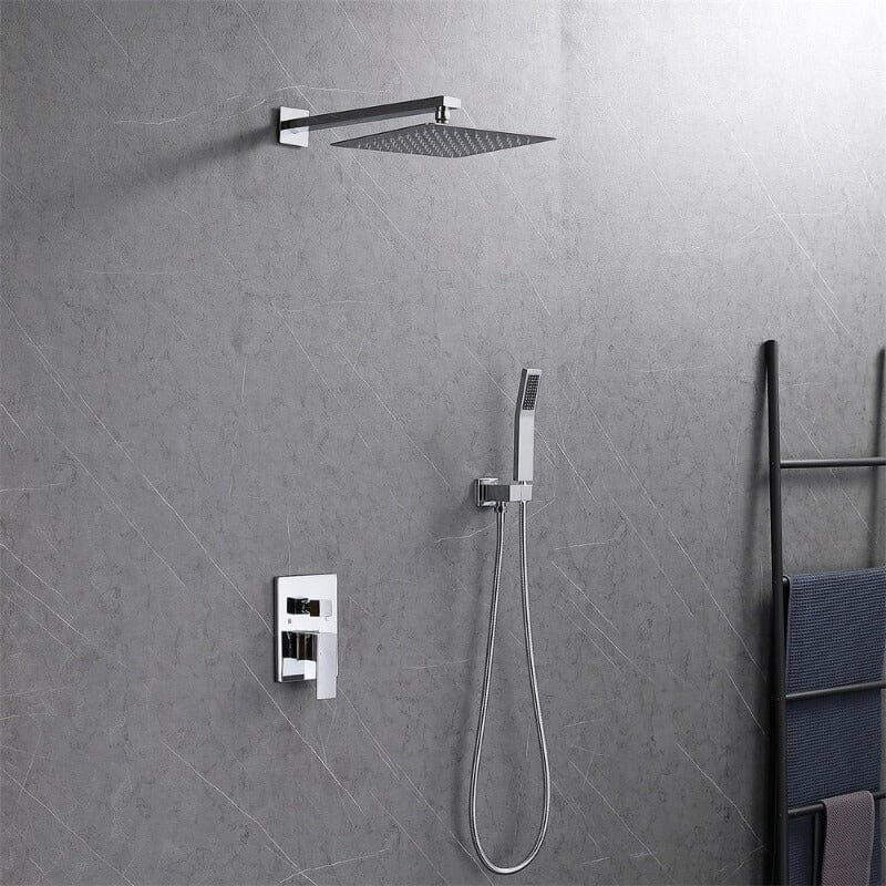 Giving Tree Shower Faucet Sets Wall Mounted with 10&quot; Rainfall Shower Head and Handheld