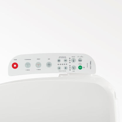 Bidet Seat for Elongated Toilets - Electronic Heated Toilet Seat with Warm Air Dryer and Temperature Controlled Wash Functions